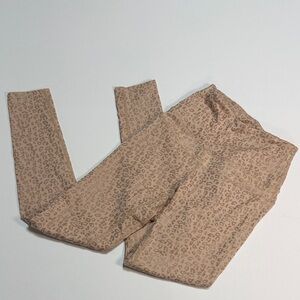 LA Society Nude Pink Leopard Print Leggings